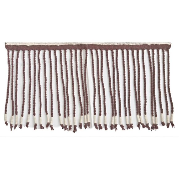 Vintage Poland Sumak Kilim Wool Tapestry Wall Hanging Fringe Hand Made Mid Centu - Picture 2 of 5